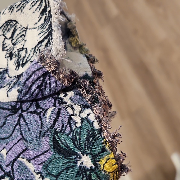 Anthropologie MAEVE Floral Print Bohemian Style Popover Top, size XL - Picture 8 of 13